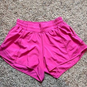 Lululemon Hotty Hot pink shorts